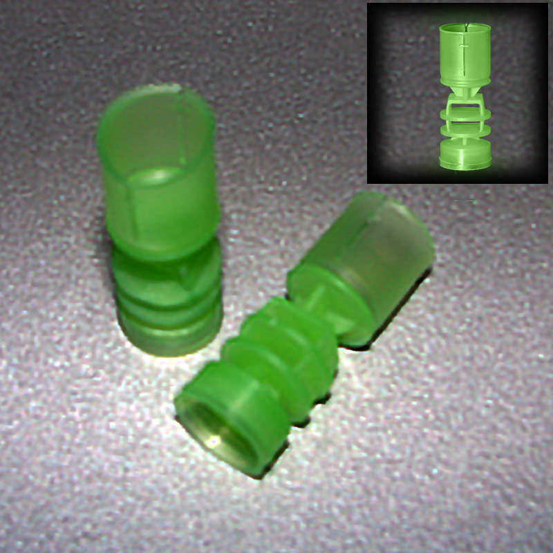 KUNSTSTOFF SCHROTBECHER GUALANDI cal.28 – tipo MINICONTAINER MC 28/38 – PÄCKCHEN MIT 100 STÜCK
