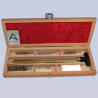 BÜCHSEN-REINIGUNGSSET MIT 3-TEILIGEM MESSING-PUTZSTOCK UND ÖSE