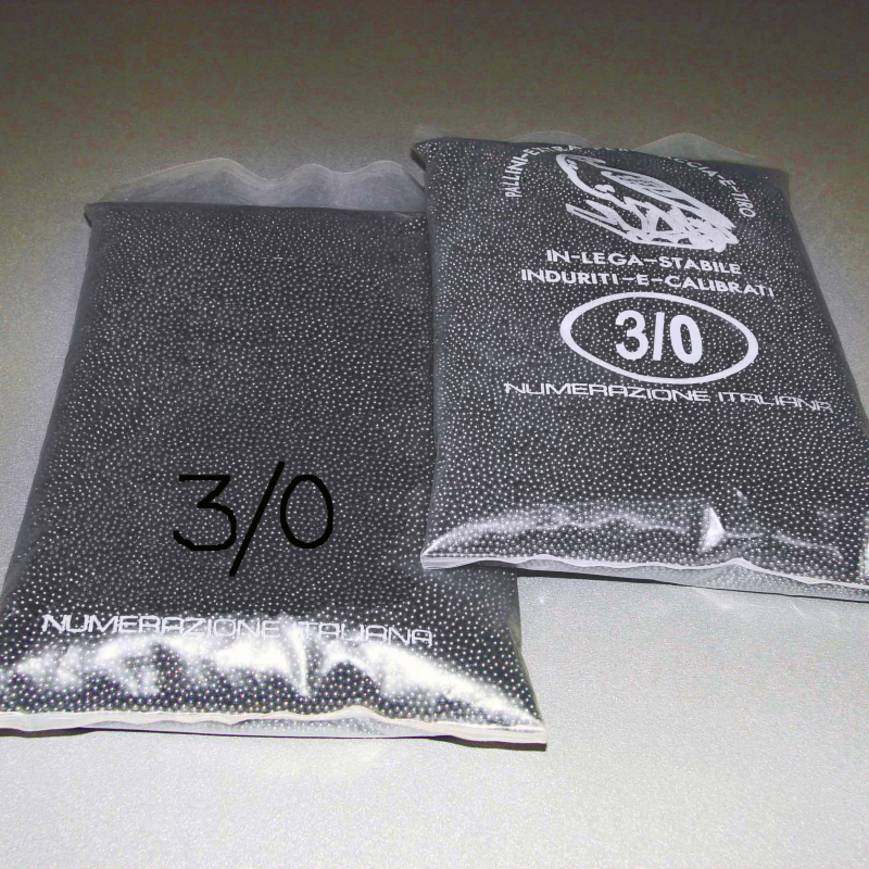 PIOMBO N. 3/0 (triplo 0) TEMP. CONFEZIONE DA 5 KG PALLINI DI PIOMBO AQUILA LOCATELLI
