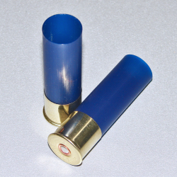 T4 12/70 CX 2000 CHEDDITE - VAINA AZUL NOCHE DE PLÁSTICO ABOCINADA - 100 UNIDADES