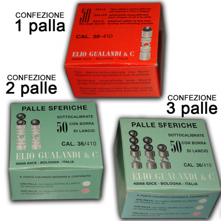 CONFECT PALLE SFERS CALIBRO 36 – 410 MARCA GUALANDS