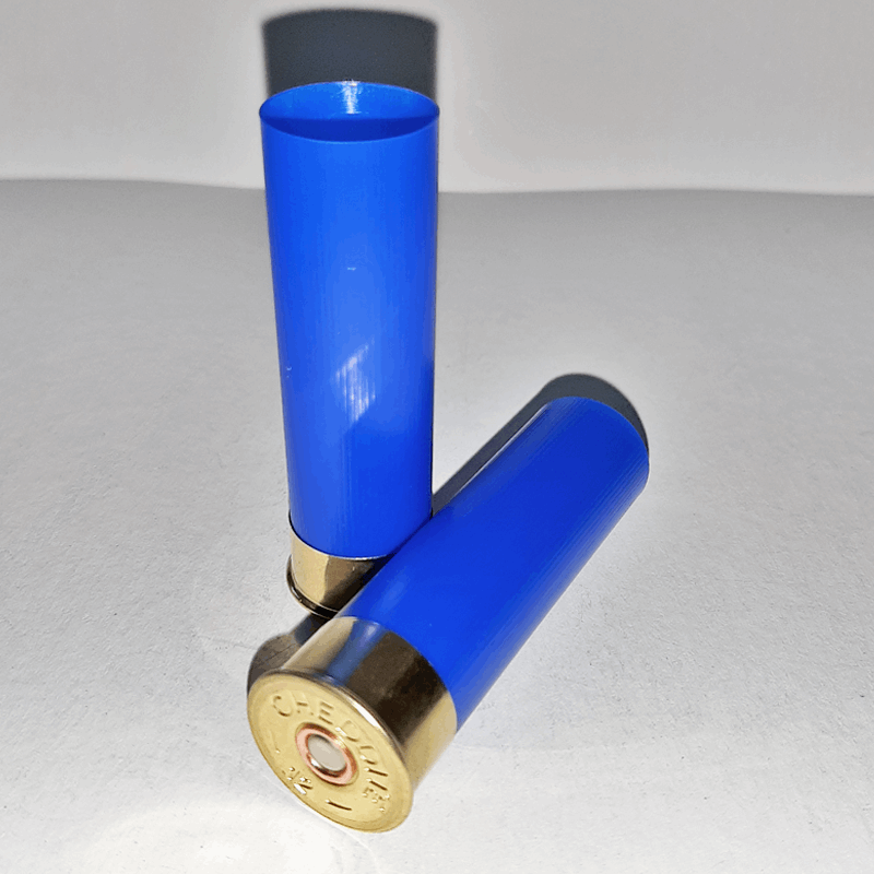 100 DOUILLES CHEDDITE TYPE 2 CAL.12/70 BLEU ELECTRIQUE, EN PLASTIQUE, ÉVASÉES, AMORCE CX 2000 100 DOUILLES CHEDDITE TYPE 2 CAL.12/70 BLEU ELECTRIQUE, EN PLASTIQUE, ÉVASÉES, AMORCE CX 2000