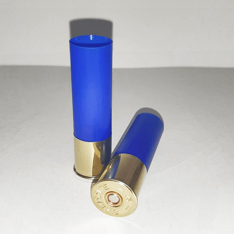 50 DOUILLES CHEDDITE TYPE 5, CALIBRE 12/70 BLEU, EN PLASTIQUE, ÉVASÉ, AMORÇAGE CX 2000 50 DOUILLES CHEDDITE TYPE 5, CALIBRE 12/70 BLEU, EN PLASTIQUE, ÉVASÉ, AMORÇAGE CX 2000