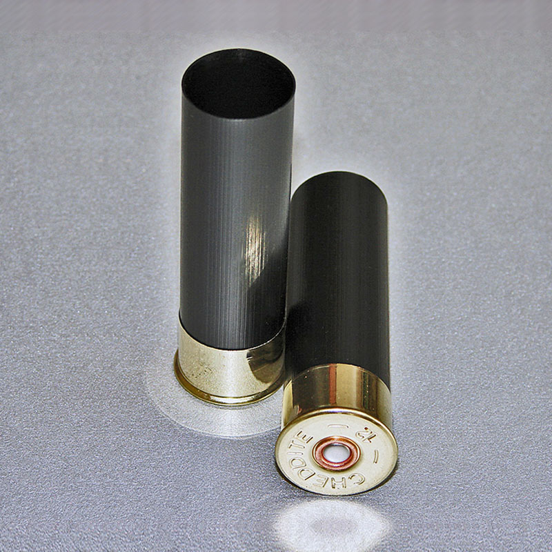 100 DOUILLES CHEDDITE TYPE 3 CAL.12/70 NOIR, EN PLASTIQUE, ÉVASÉES, AMORCE CX 2000