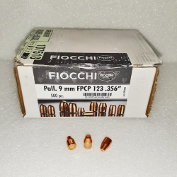 #500 PALLE RAMATE FIOCCHI CAL 9 mm FPCP 123 gr
