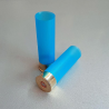 T2 12/70 CX 2000 CHEDDITE - DOUILLE AZUR TRANSLUCIDE EN PLASTIQUE ÉVASÉE - 100 PIÈCES