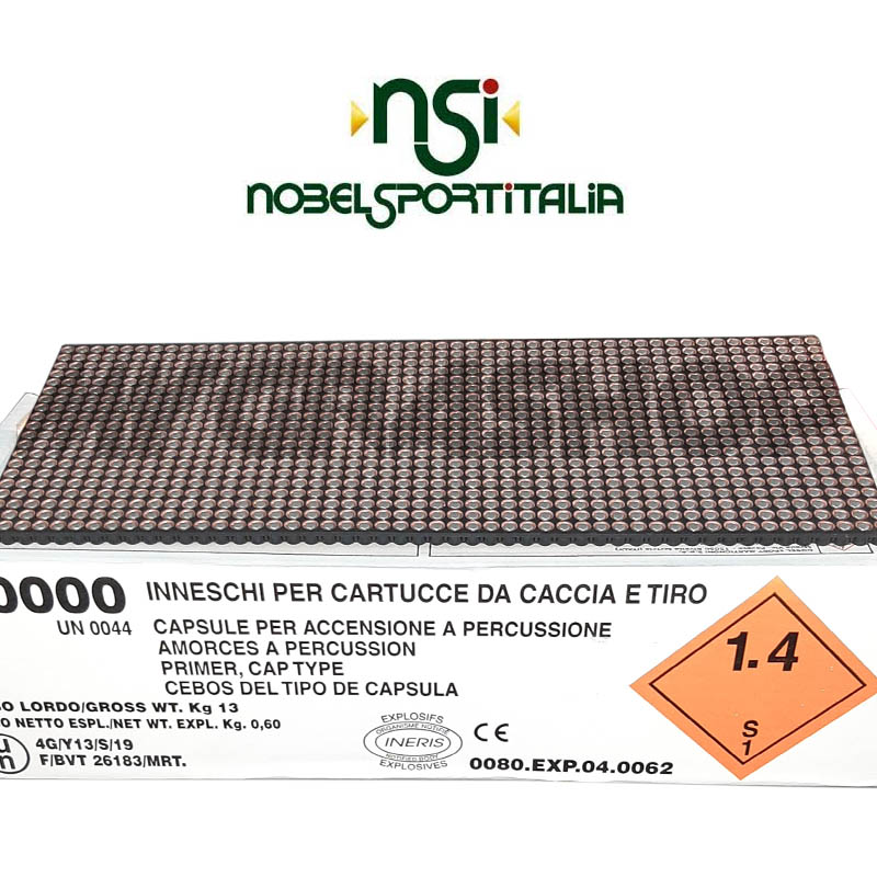 PRIMERS Nobel Sport NS U 684 industrial package of 1000 pcs