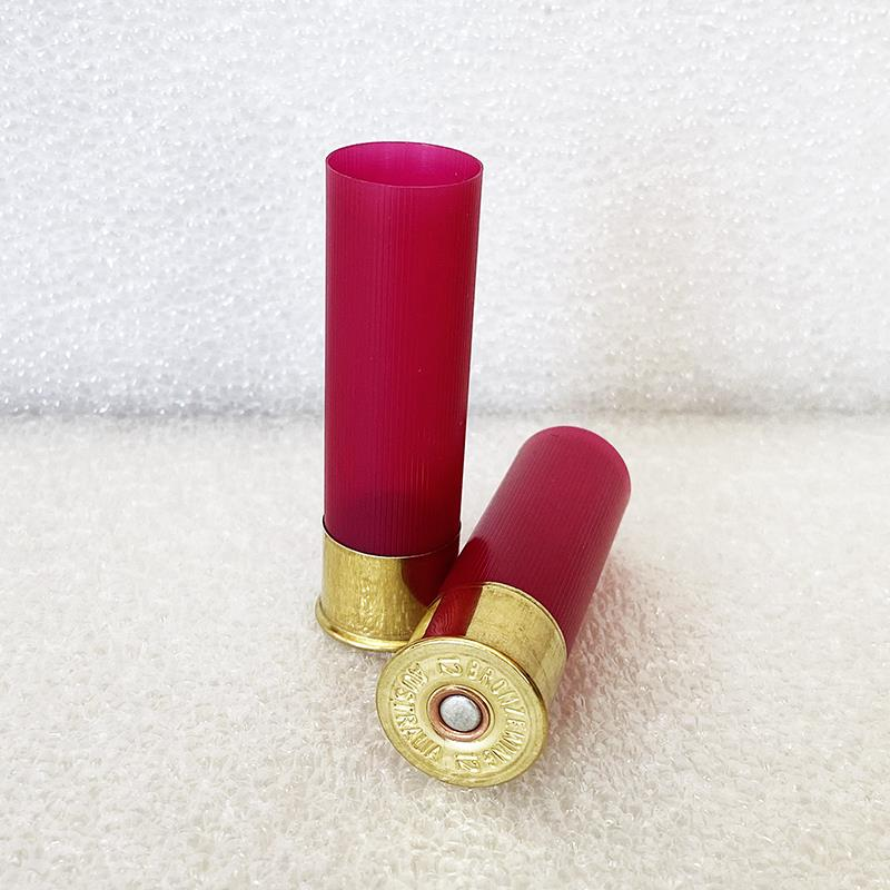 50 CASES NOBEL SPORT TYPE 3, CAL 12/70 BURGUNDY PLASTIC FLARED INN. NS U688