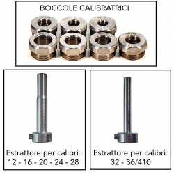 KIT DI CAMBIO CALIBRO PER CALIBRATORE CANNA LISCIA