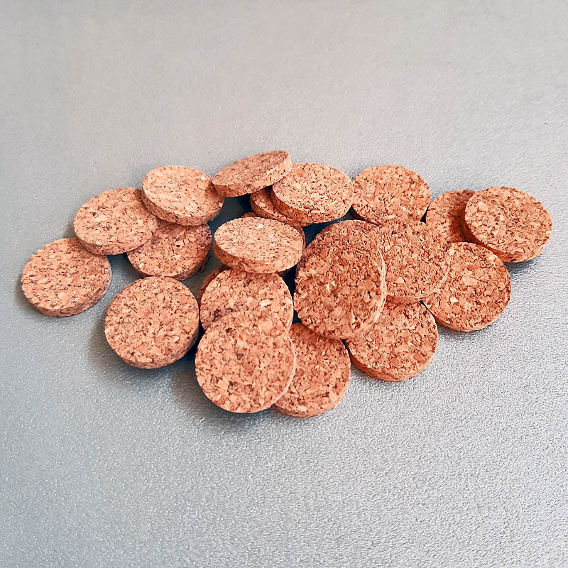 DISCHETTI DI CHIUSURA IN SUGHERO DA 3 mm cal.20