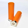 T1 12/70 688 NOBEL SPORT - PATRONENHÜLSE ORANGE - AUS KUNSTSTOFF - GEFRÄST - NICKELBODEN - 50 STÜCK
