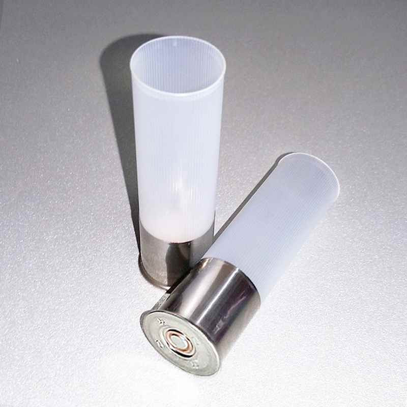 T4 12/70 DFS 616 FIOCCHI - DOUILLE TRANSPARENT EN PLASTIQUE ÉVASÉ FOND NICKELÉ - 100 PIÈCES