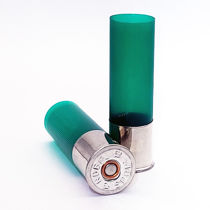 T4 12/70 688 NOBEL SPORT - BOSSOLO VERDE TRASLUCIDO IN PLASTICA SVASATO - FONDELLO NIK - 50 PEZZI