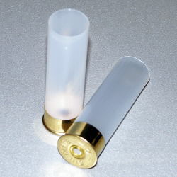 T2 12/70 CX 1000 CHEDDITE - BOSSOLO TRASPARENTE IN PLASTICA SVASATO - 100 PEZZI