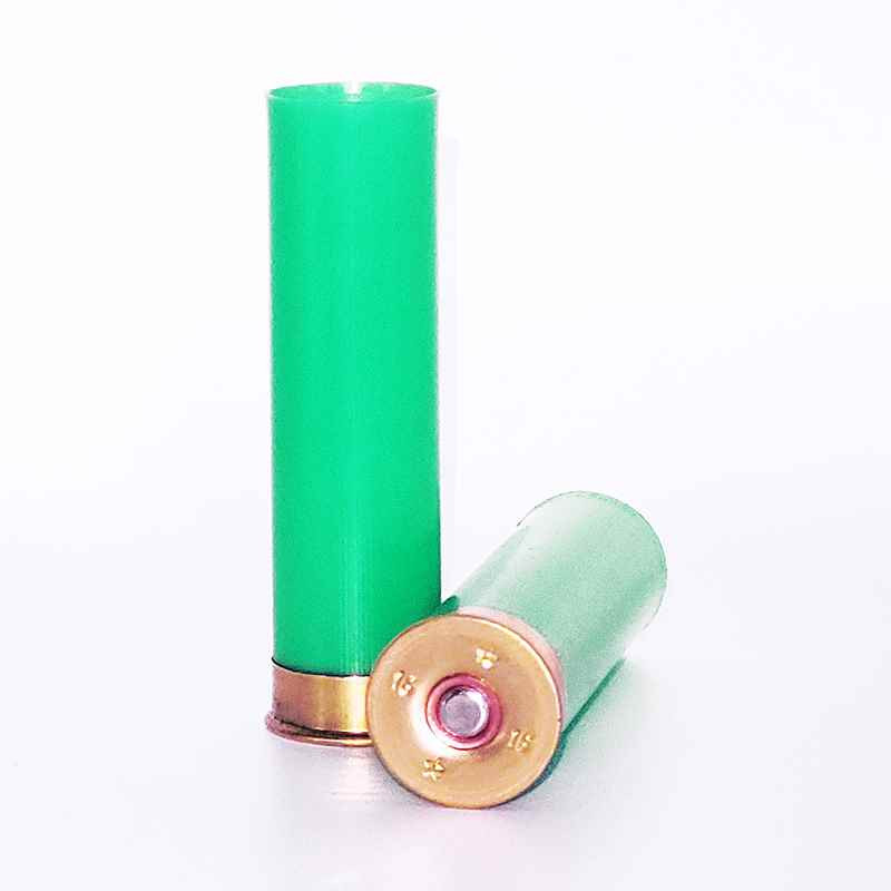 T1 16/70 DFS 616 FIOCCHI - BOSSOLO VERDE CHIARO IN PLASTICA SVASATO - 100 PEZZI