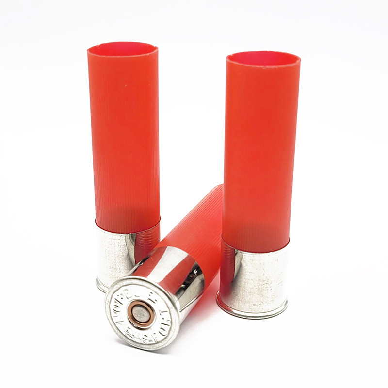 T4 12/76 688 NOBEL SPORT - CASE MAGNUM RED TRANSLUCENT - PLASTIC - FLARED - NIK BOTTOM - 50 PIECES