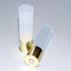T4 12/76 DFS 616 FIOCCHI - BOSSOLO MAGNUM TRASPARENTE IN PLASTICA SVASATO - 50 PEZZI
