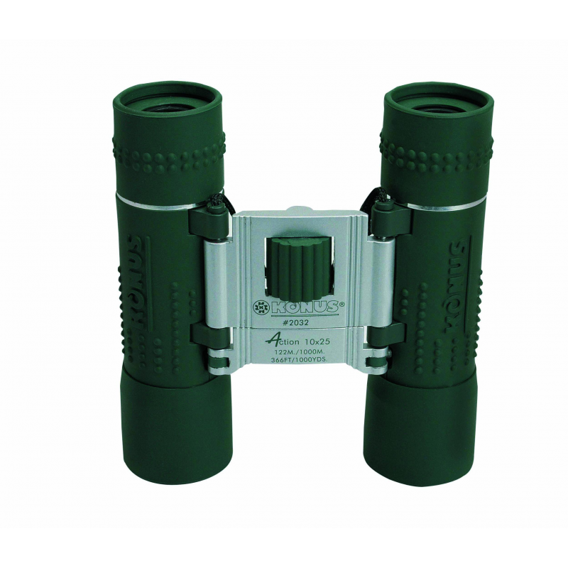 THE TAXABLE BINOCULARS 8x21 C.F. ACTION ruby coated, rubberized green