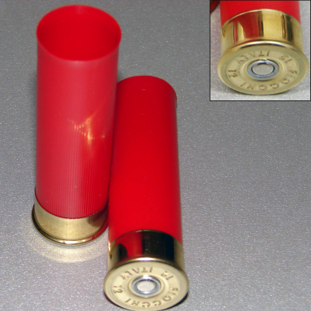 100 PATRONENHÜLSE TYP 2 FIOCCHI Cal.12/70 ROT, SVASED, ZÜNDHÜTCHEN DFS 616