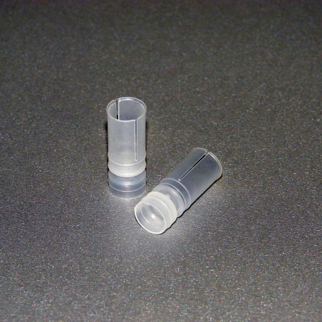 PÄCKCHEN MIT 100 STÜCK KUNSTSTOFF SCHROTBECHER IN PLASTICA GUALANDI Nana, calibro 36-410 mod. MC36 N da 27 mm